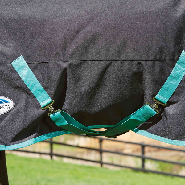 Weatherbeeta Green-Tec 900D Lite Plus Detach-A-Neck Rug  - Black / Bottle Green